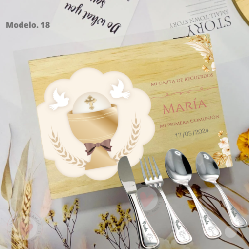 Set Cubiertos Personalizados + Caja Madera - Imagen 21