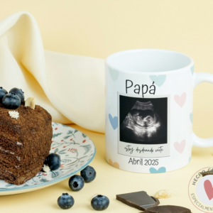 Taza Personalizada con Foto Diseño 30 - Papa Estoy Deseando Verte