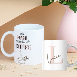 Taza Personalizada con Foto Diseño 34 - Esta Mamá necesita un Café