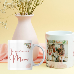 Taza Personalizada con Foto Diseño 37 - Flores