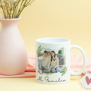 Taza Personalizada con Foto Diseño 38 - Hojas