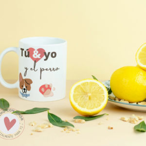 Taza Personalizada con Foto Diseño 40 - Tú Yo y El Perro