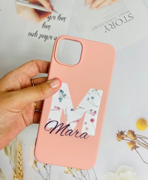 Funda Personalizada Diseño Flores con Nombre - Imagen 6