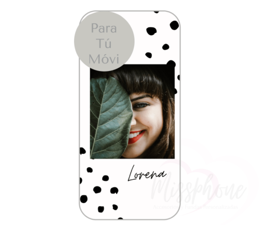 Funda Personalizada con Foto Diseño Lunares - Imagen 4