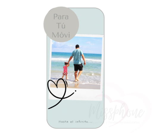 Funda Personalizada con Foto Diseño Turquesa - Imagen 3