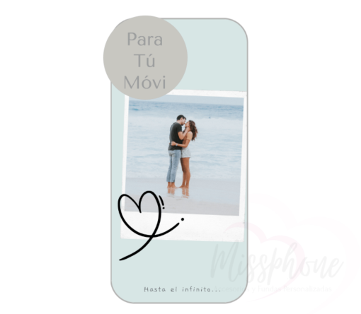 Funda Personalizada con Foto Diseño Turquesa - Imagen 5