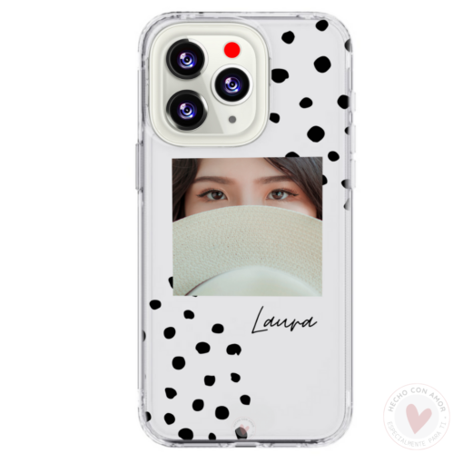 Funda Personalizada con Foto Diseño Lunares