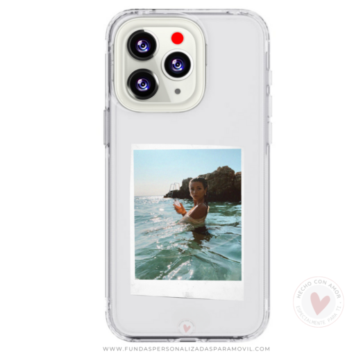 Funda Personalizada con Foto Diseño Foto Instantánea Fondo Transparente