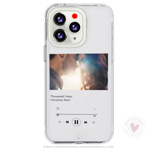 Funda Personalizada Spotify con Foto Fondo Transparente