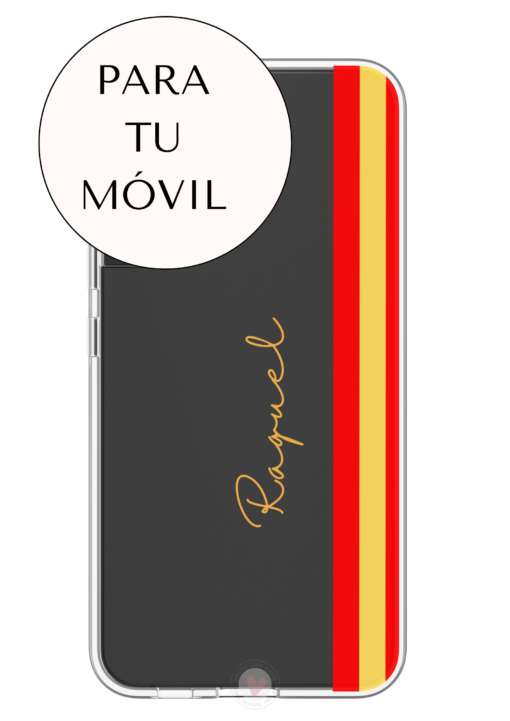 Funda Personalizada Diseño Bandera España y Nombre - Imagen 3