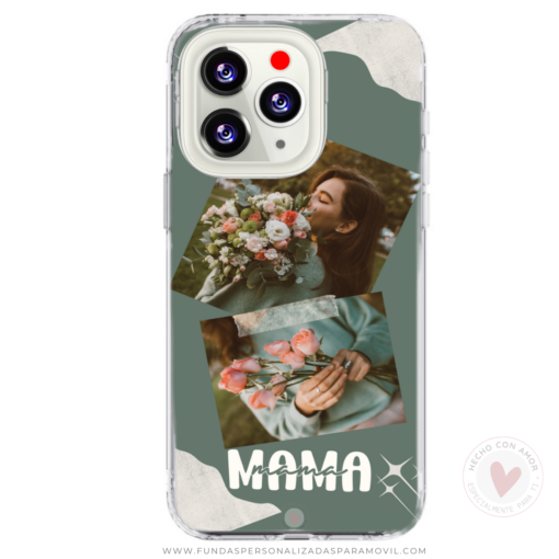 Funda Personalizada con Foto Diseño Mamá Verde