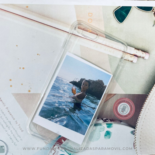 Funda Personalizada con Foto Diseño Foto Instantánea Fondo Transparente - Imagen 2