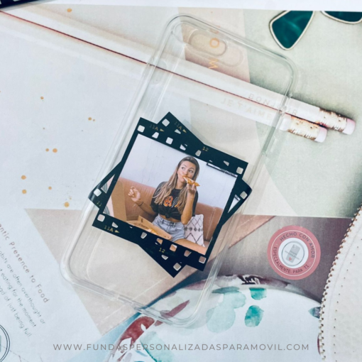 Funda Personalizada con Foto Diseño Foto Instantánea Carrete Fondo Transparente - Imagen 2