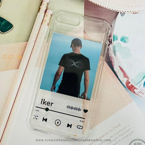 Funda Personalizada Spotify con Foto Fondo Transparente - Imagen 2