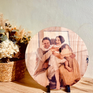 Lienzo de Madera Personalizado Redondo / Cuadrado / Natalicio